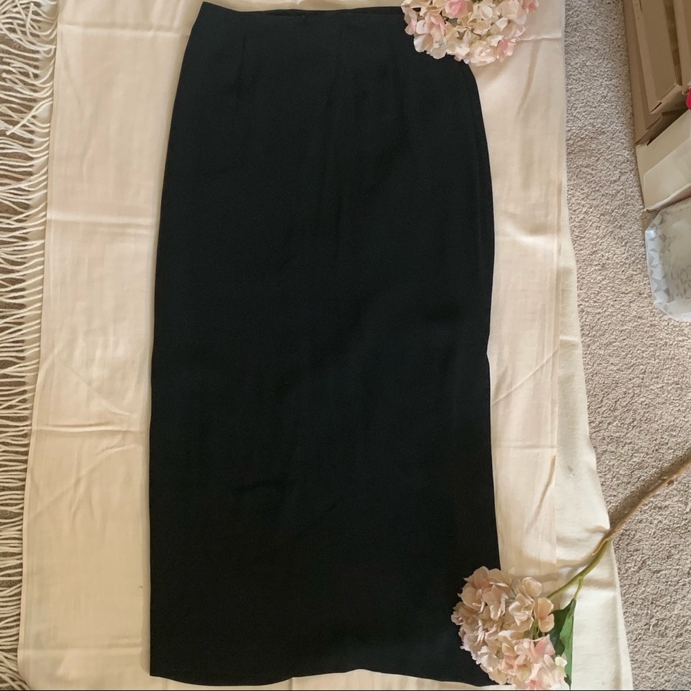 Jones New York Black Side Slit Skirt